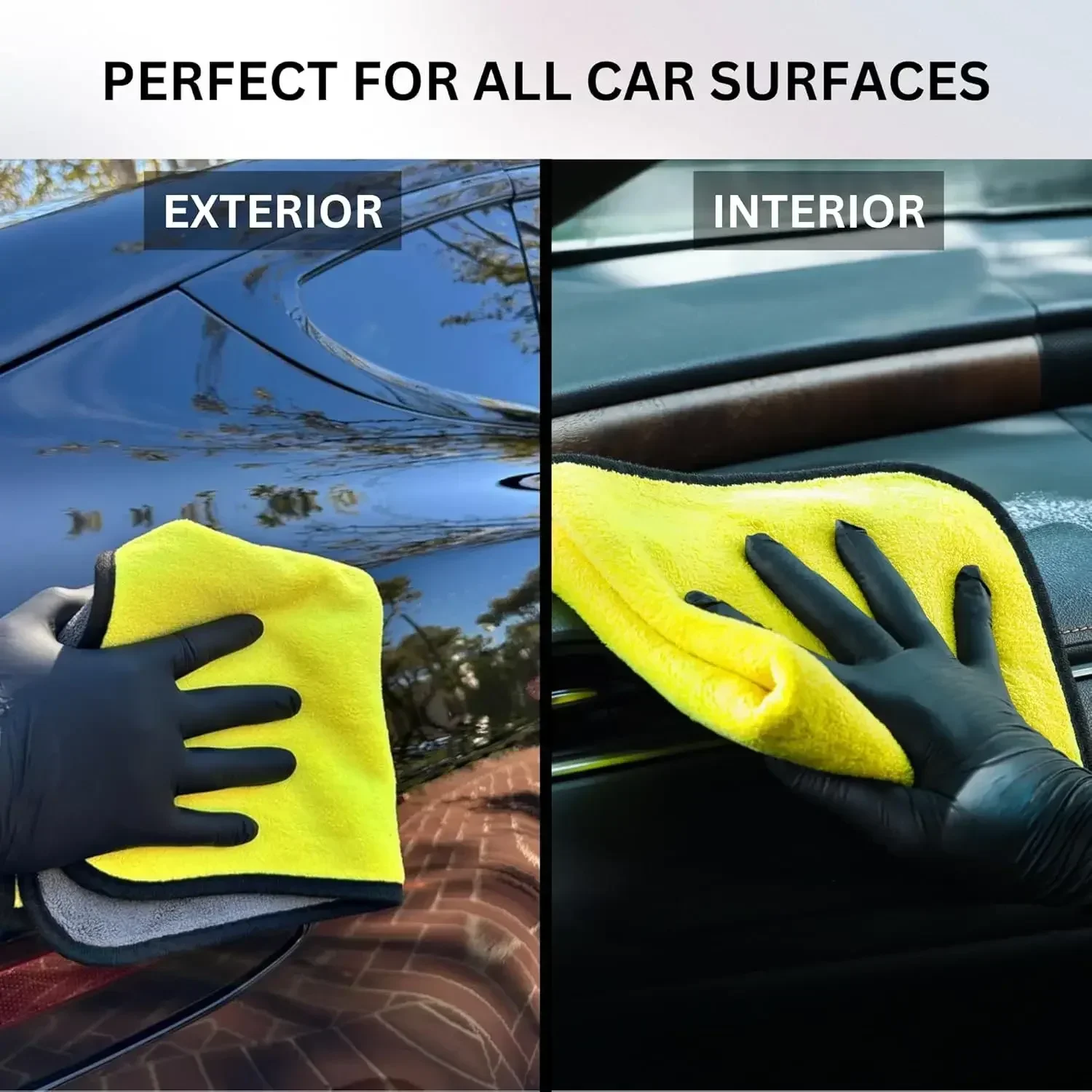 1/10pcs Car Wash Microfiber To - đánh giá và giá Microfiber Car Drying Towel Super Absorbent