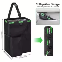 Black Car Waterproof Trash Bag - đánh giá và giá Waterproof Car Trash Can With Lid