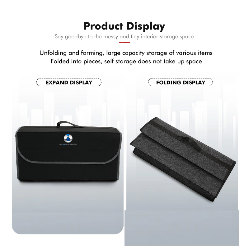 For Denza Foldable Felt Car Tr - đánh giá và giá Car Trunk Organizer Foldable Storage Box