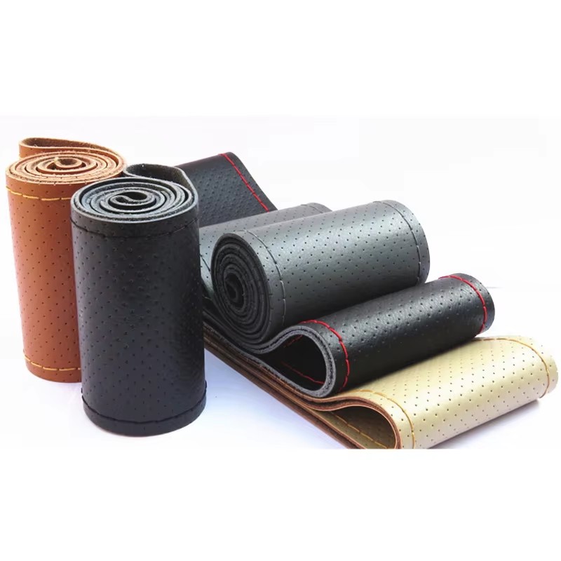 Mới 36 38 40Cm Da Thật Chính H - đánh giá và giá Car Steering Wheel Cover Anti Slip Breathable